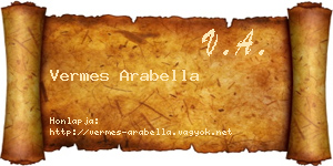 Vermes Arabella névjegykártya